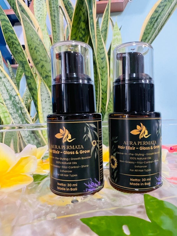 IMG_6128 Hair Elixir – Gloss & Grow Lightweight Botanical Treatment Oil for Shine, Strength & Scalp Health